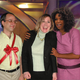 Oprah celebrates with Stacy Feuerbach of Downers Grove, IL, who was given Daniel Berenbaum (left).